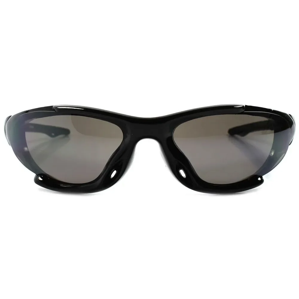 Outdoor Biker Riding Cycling Running Golf Black Wrap Around Sport Sunglasses